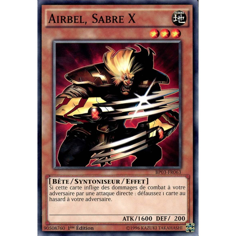 Yu-Gi-Oh-TCG-BP03-FR063-R-Airbel-Sabre-X-Battle-Pack-3-La-Ligue-des-Monstres