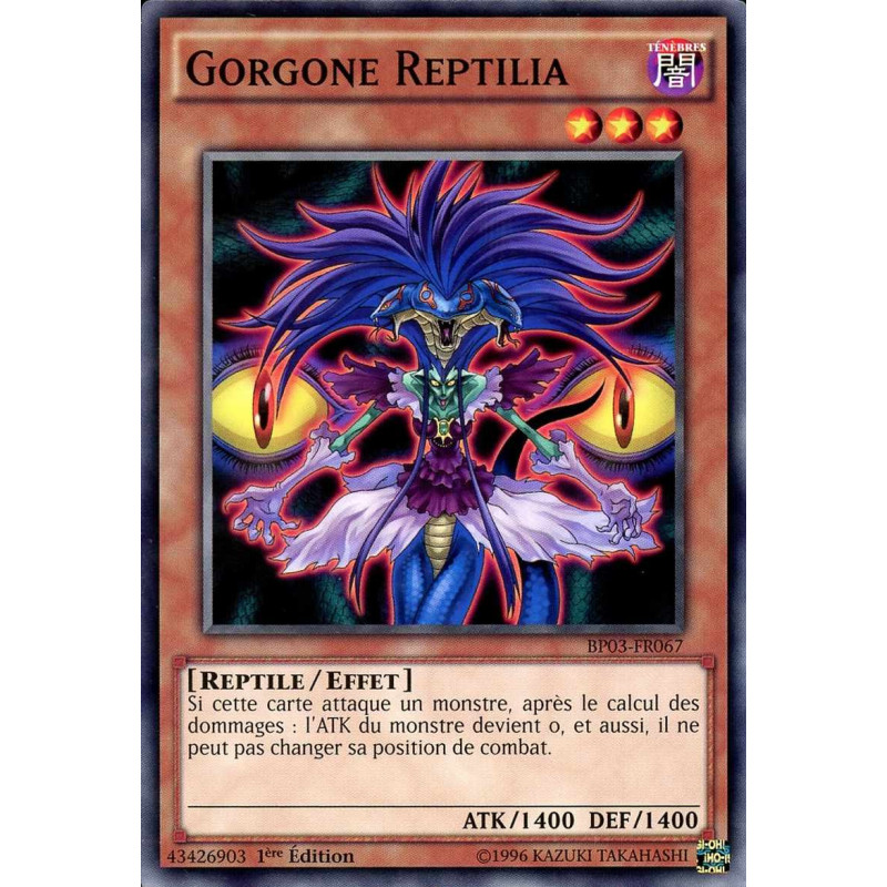 Yu-Gi-Oh-TCG-BP03-FR067-R-Gorgone-Reptilia-Battle-Pack-3-La-Ligue-des-Monstres