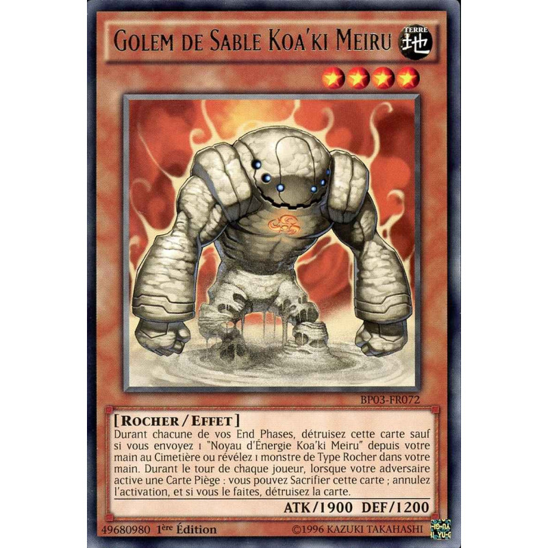 Yu-Gi-Oh-TCG-BP03-FR072-R-Golem-de-Sable-Koa-ki-Meiru-Battle-Pack-3-La-Ligue-des-Monstres