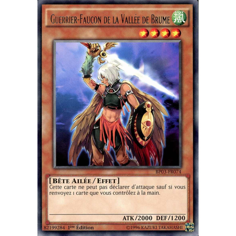 Yu-Gi-Oh-TCG-BP03-FR074-R-Guerrier-Faucon-de-la-Vall-e-de-Brume-Battle-Pack-3-La-Ligue-des-Monstres
