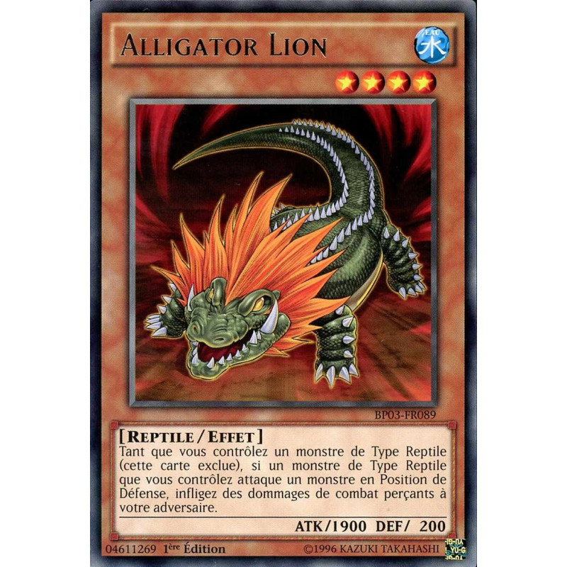 Yu-Gi-Oh-TCG-BP03-FR089-R-Alligator-Lion-Battle-Pack-3-La-Ligue-des-Monstres
