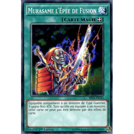 Yu-Gi-Oh-TCG-BP03-FR143-R-Murasame-l-p-e-de-Fusion-Battle-Pack-3-La-Ligue-des-Monstres