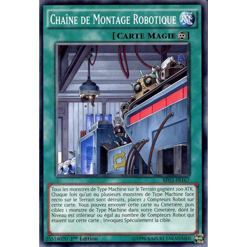 Yu-Gi-Oh-TCG-BP03-FR167-R-Cha-ne-de-Montage-Robotique-Battle-Pack-3-La-Ligue-des-Monstres