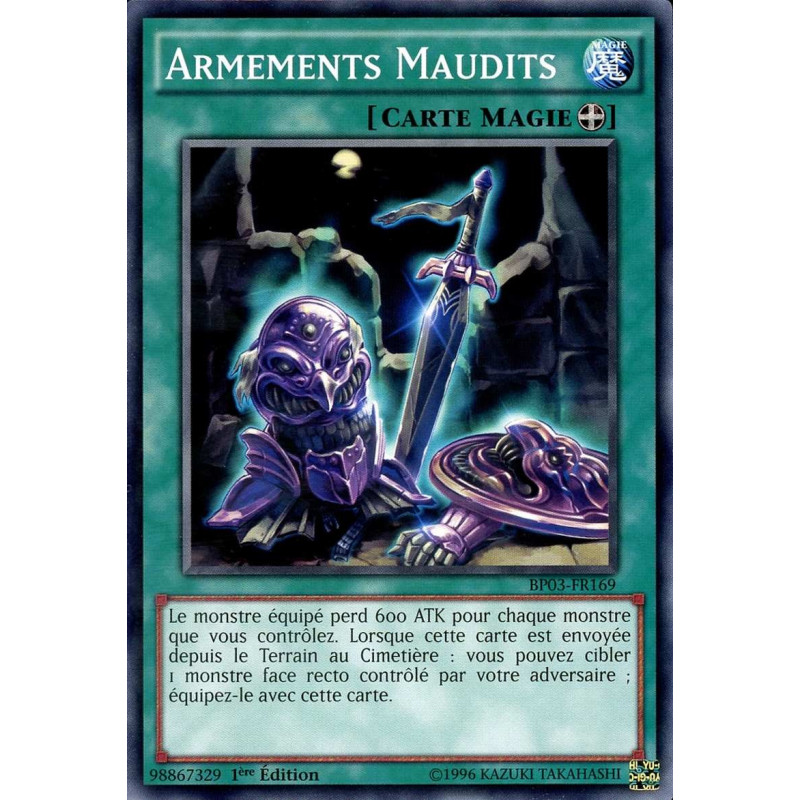 Yu-Gi-Oh-TCG-BP03-FR169-R-Armements-Maudits-Battle-Pack-3-La-Ligue-des-Monstres