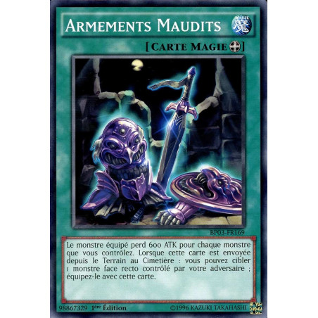 Yu-Gi-Oh-TCG-BP03-FR169-R-Armements-Maudits-Battle-Pack-3-La-Ligue-des-Monstres