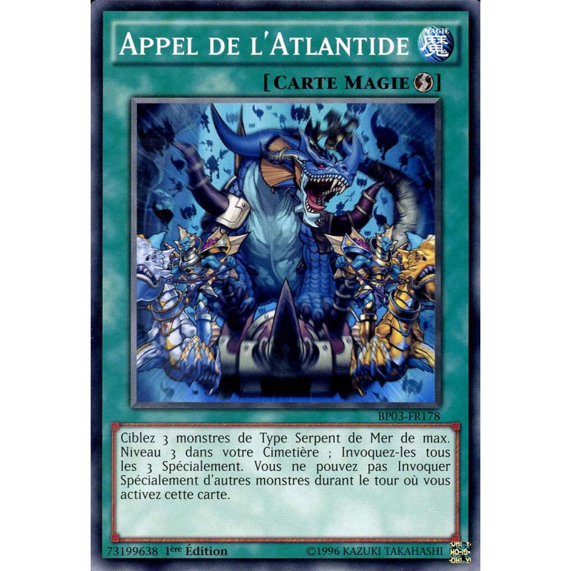 Yu-Gi-Oh-TCG-BP03-FR178-R-Appel-de-l-Atlantide-Battle-Pack-3-La-Ligue-des-Monstres