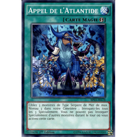Yu-Gi-Oh-TCG-BP03-FR178-R-Appel-de-l-Atlantide-Battle-Pack-3-La-Ligue-des-Monstres