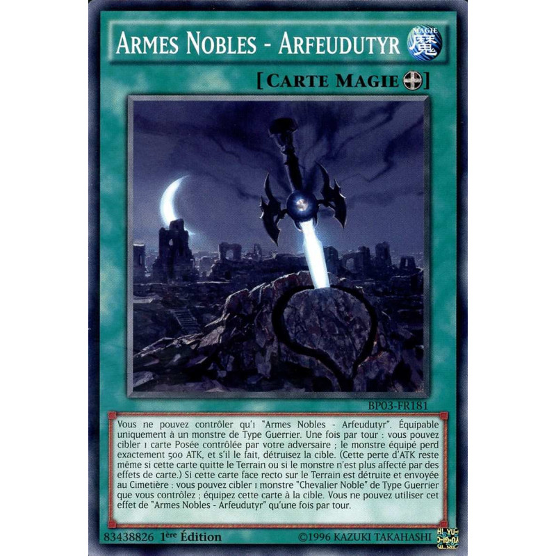 Yu-Gi-Oh-TCG-BP03-FR181-R-Armes-Nobles-Arfeudutyr-Battle-Pack-3-La-Ligue-des-Monstres