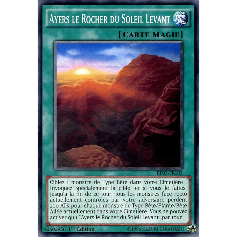 Yu-Gi-Oh-TCG-BP03-FR183-R-Ayers-le-Rocher-du-Soleil-Levant-Battle-Pack-3-La-Ligue-des-Monstres