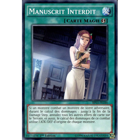 Yu-Gi-Oh-TCG-BP03-FR184-R-Manuscrit-Interdit-Battle-Pack-3-La-Ligue-des-Monstres
