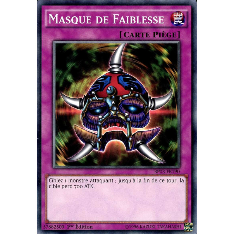 Yu-Gi-Oh-TCG-BP03-FR190-R-Masque-de-Faiblesse-Battle-Pack-3-La-Ligue-des-Monstres