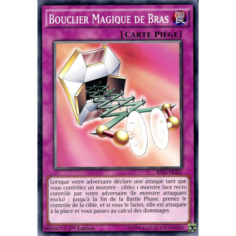 Yu-Gi-Oh-TCG-BP03-FR201-R-Bouclier-Magique-de-Bras-Battle-Pack-3-La-Ligue-des-Monstres