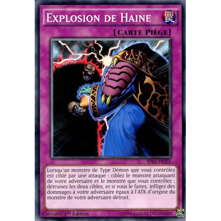 Yu-Gi-Oh-TCG-BP03-FR205-R-Explosion-de-Haine-Battle-Pack-3-La-Ligue-des-Monstres