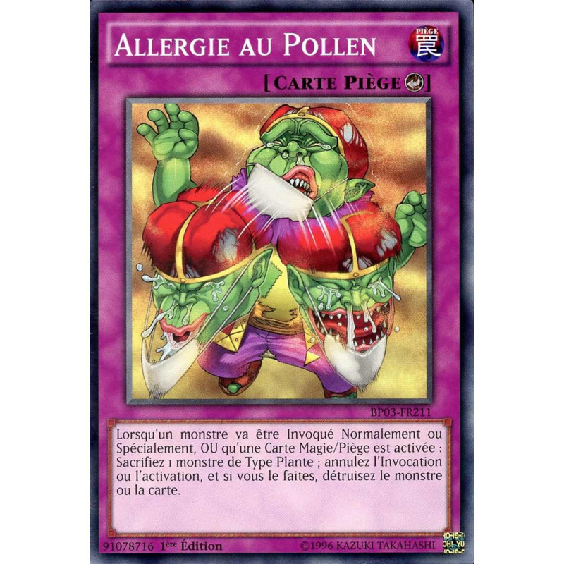 Yu-Gi-Oh-TCG-BP03-FR211-R-Allergie-au-Pollen-Battle-Pack-3-La-Ligue-des-Monstres