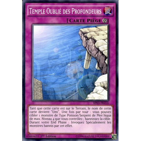 Yu-Gi-Oh-TCG-BP03-FR216-R-Temple-Oubli-des-Profondeurs-Battle-Pack-3-La-Ligue-des-Monstres