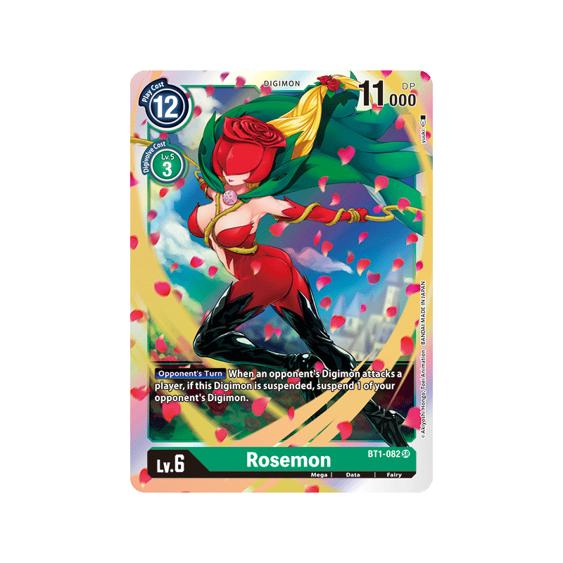 Digimon_TCG_BT1-082_Rosemon_Super_Rare_New_Evolution_Card_Game