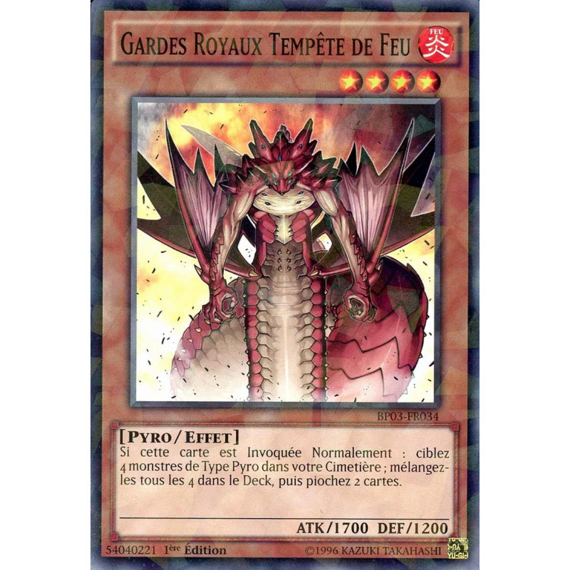 Yu-Gi-Oh-TCG-SH-BP03-FR034-SH-Gardes-Royaux-Temp-te-de-Feu-Battle-Pack-3-La-Ligue-des-Monstres