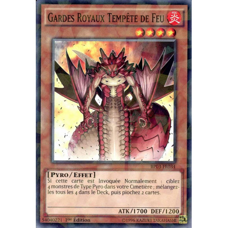 Yu-Gi-Oh-TCG-SH-BP03-FR034-SH-Gardes-Royaux-Temp-te-de-Feu-Battle-Pack-3-La-Ligue-des-Monstres