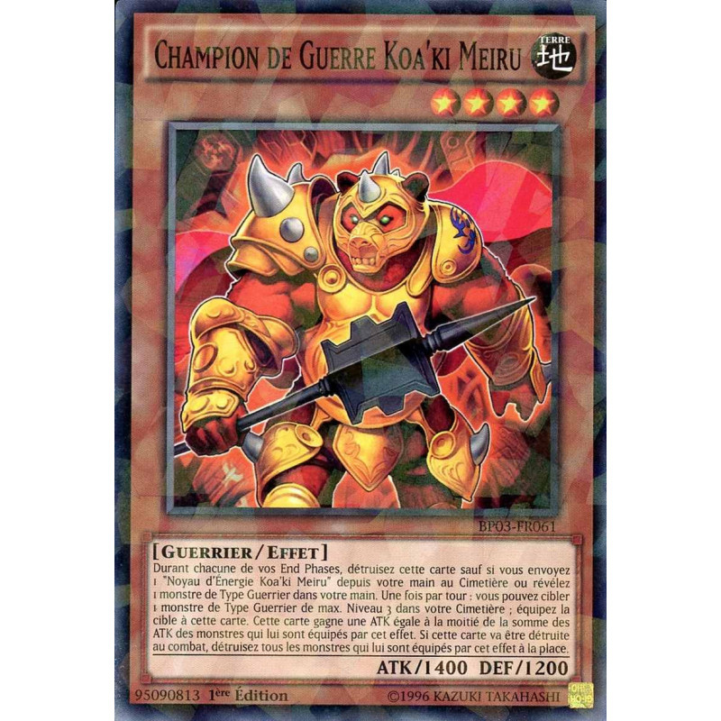 Yu-Gi-Oh-TCG-SH-BP03-FR061-SH-Champion-de-Guerre-Koa-ki-Meiru-Battle-Pack-3-La-Ligue-des-Monstres