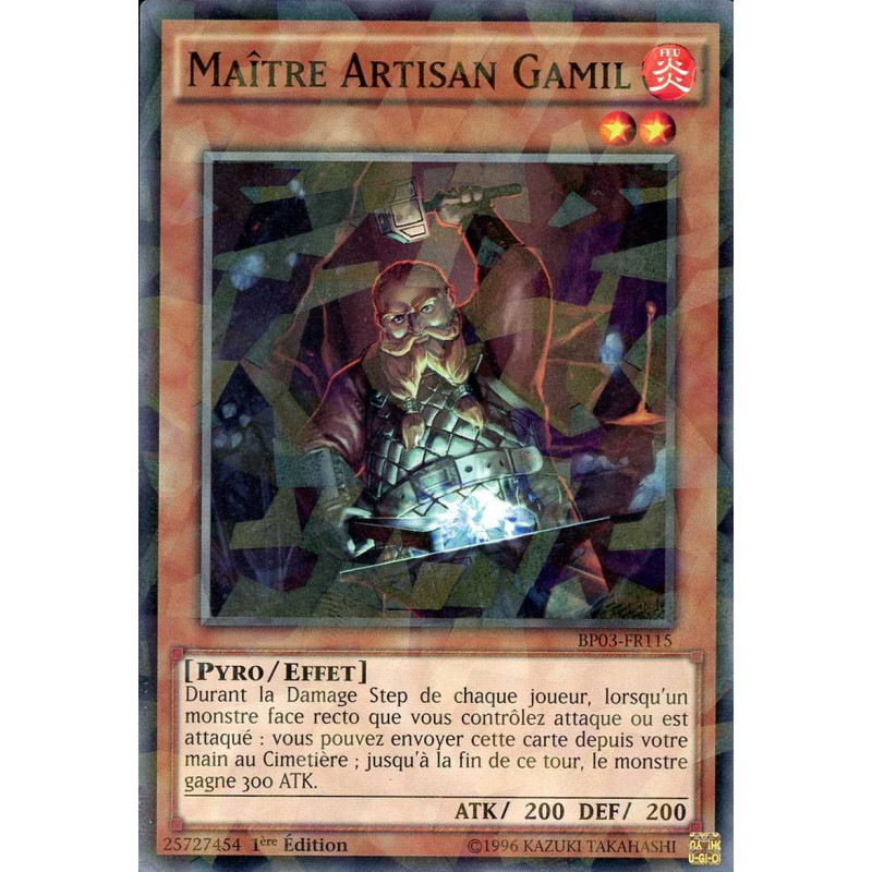 Yu-Gi-Oh-TCG-SH-BP03-FR115-SH-Ma-tre-Artisan-Gamil-Battle-Pack-3-La-Ligue-des-Monstres