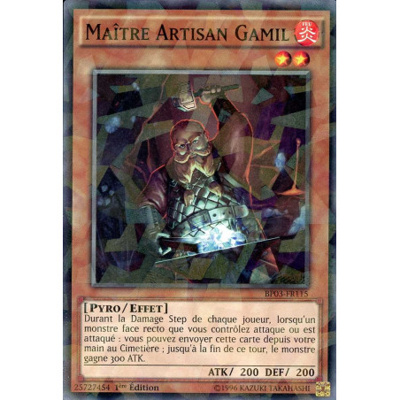Yu-Gi-Oh-TCG-SH-BP03-FR115-SH-Ma-tre-Artisan-Gamil-Battle-Pack-3-La-Ligue-des-Monstres