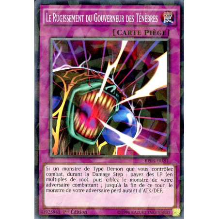 Yu-Gi-Oh-TCG-SH-BP03-FR191-SH-Le-Rugissement-du-Gouverneur-des-T-n-bres-Battle-Pack-3-La-Ligue-des-Monstres