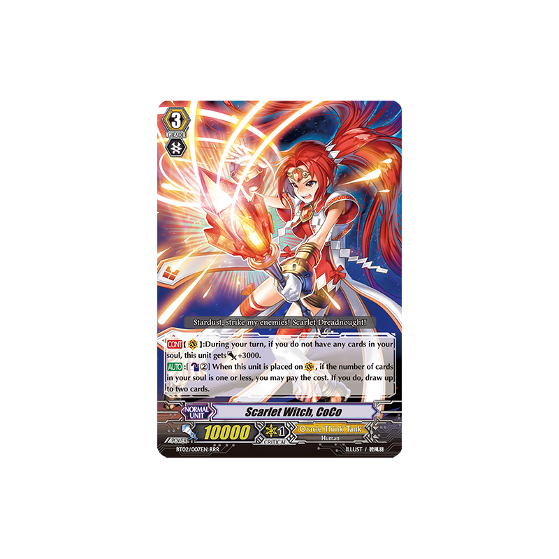 Vanguard_TCG_card_BT02_007EN_RRR_Scarlet_Witch_CoCo_Onslaught_of_Dragon_Souls