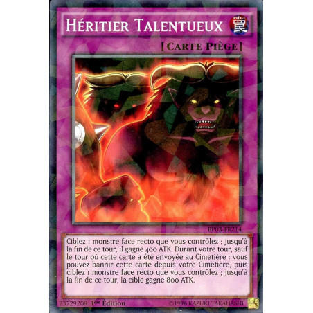 Yu-Gi-Oh-TCG-SH-BP03-FR214-SH-H-ritier-Talentueux-Battle-Pack-3-La-Ligue-des-Monstres
