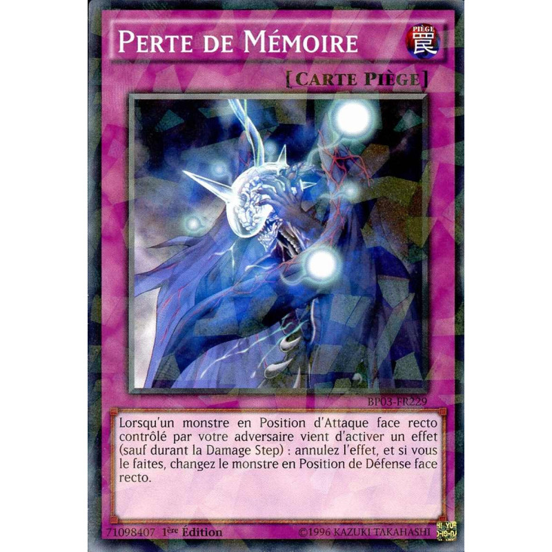 Yu-Gi-Oh-TCG-SH-BP03-FR229-SH-Perte-de-M-moire-Battle-Pack-3-La-Ligue-des-Monstres