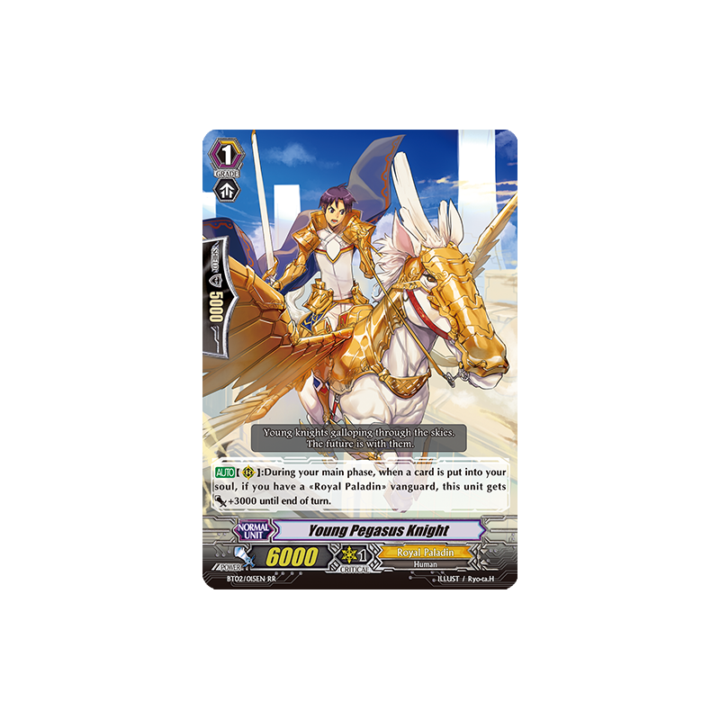 Vanguard_TCG_card_BT02_015EN_RR_Young_Pegasus_Knight_Onslaught_of_Dragon_Souls
