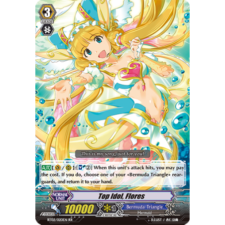 Vanguard_TCG_card_BT02_020EN_RR_Top_Idol_Flores_Onslaught_of_Dragon_Souls