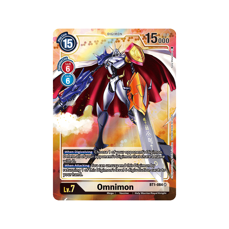 Digimon_TCG_BT1-084_AA_Omnimon_Alternative_Art_New_Evolution_Card_Game