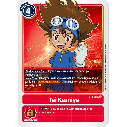 Digimon_TCG_BT1-085_Tai_Kamiya_Rare_New_Evolution_Card_Game