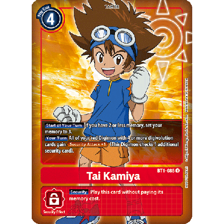 Digimon_TCG_BT1-085_AA_Tai_Kamiya_Alternative_Art_New_Evolution_Card_Game