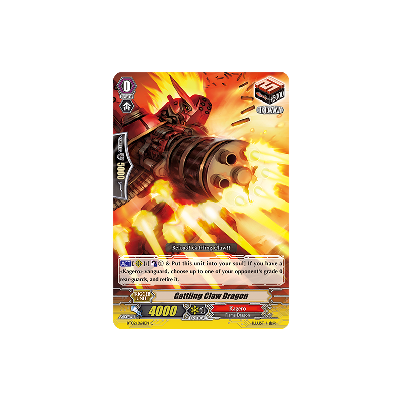 Vanguard_TCG_card_BT02_064EN_C_Gattling_Claw_Dragon_Onslaught_of_Dragon_Souls