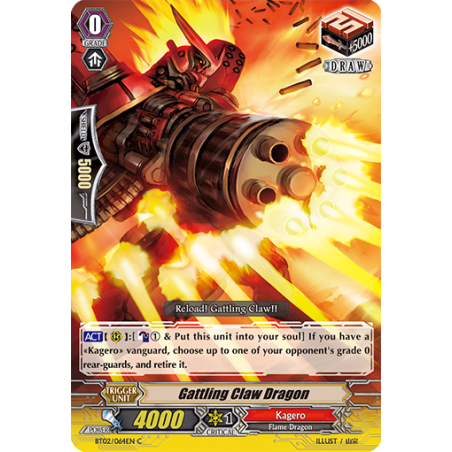 Vanguard_TCG_card_BT02_064EN_C_Gattling_Claw_Dragon_Onslaught_of_Dragon_Souls