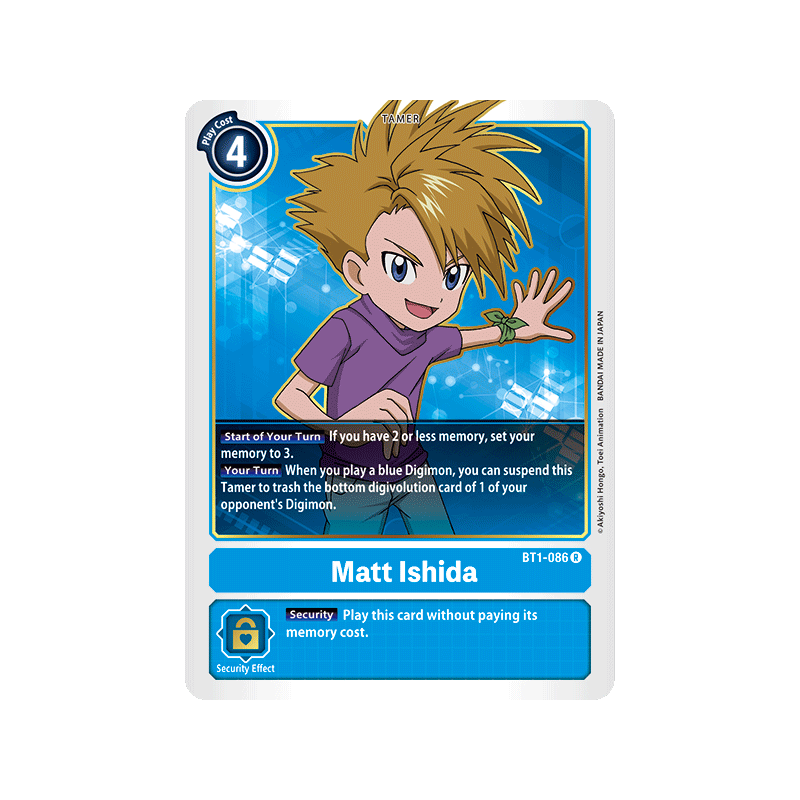 Digimon_TCG_BT1-086_Matt_Ishida_Rare_New_Evolution_Card_Game