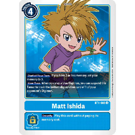 Digimon_TCG_BT1-086_Matt_Ishida_Rare_New_Evolution_Card_Game
