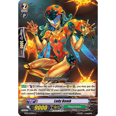 Vanguard_TCG_card_BT02_076EN_C_Lady_Bomb_Onslaught_of_Dragon_Souls