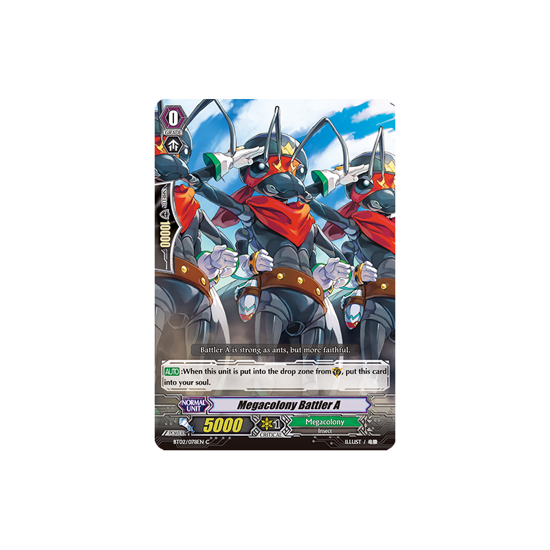 Vanguard_TCG_card_BT02_078EN_C_Megacolony_Battler_A_Onslaught_of_Dragon_Souls