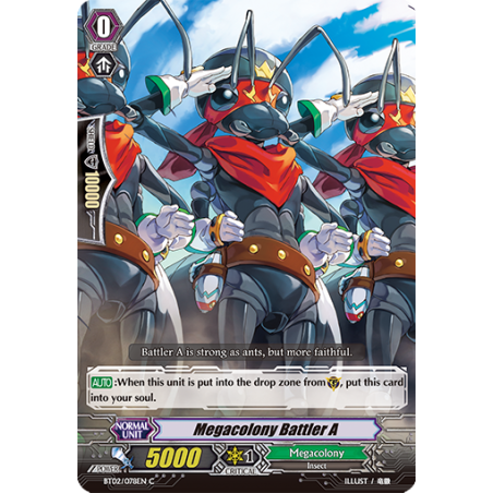 Vanguard_TCG_card_BT02_078EN_C_Megacolony_Battler_A_Onslaught_of_Dragon_Souls