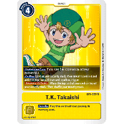 Digimon_TCG_BT1-087_T.K._Takaishi_Rare_New_Evolution_Card_Game