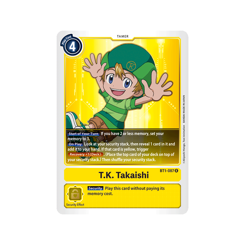 Digimon_TCG_BT1-087_T.K._Takaishi_Rare_New_Evolution_Card_Game
