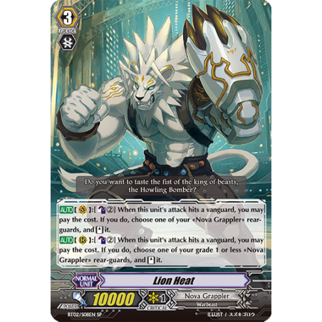 Vanguard_TCG_card_BT02_S08EN_SP_Lion_Heat_Onslaught_of_Dragon_Souls