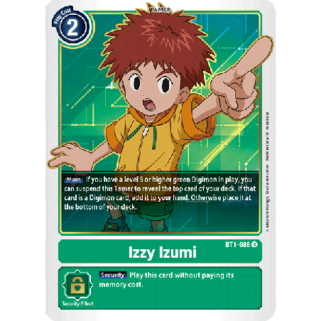 Digimon_TCG_BT1-088_Izzy_Izumi_Rare_New_Evolution_Card_Game