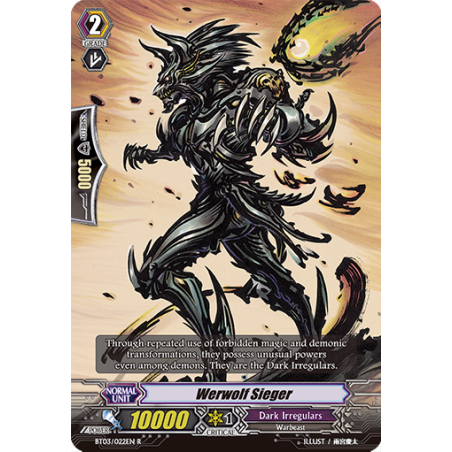 Vanguard_TCG_card_BT03_022EN_R_Werwolf_Sieger_Demonic_Lord_Invasion