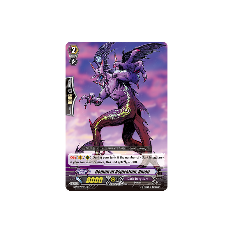 Vanguard_TCG_card_BT03_023EN_R_Demon_of_Aspiration_Amon_Demonic_Lord_Invasion
