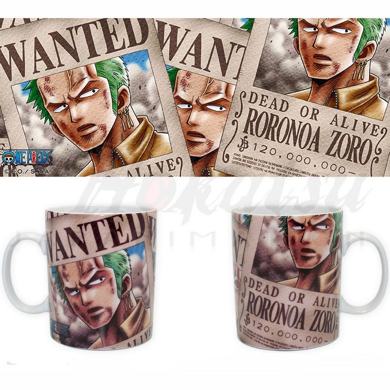 acquisto Grand Mug ONE PIECE Mug One Piece Zoro Wanted - ABYMUG051