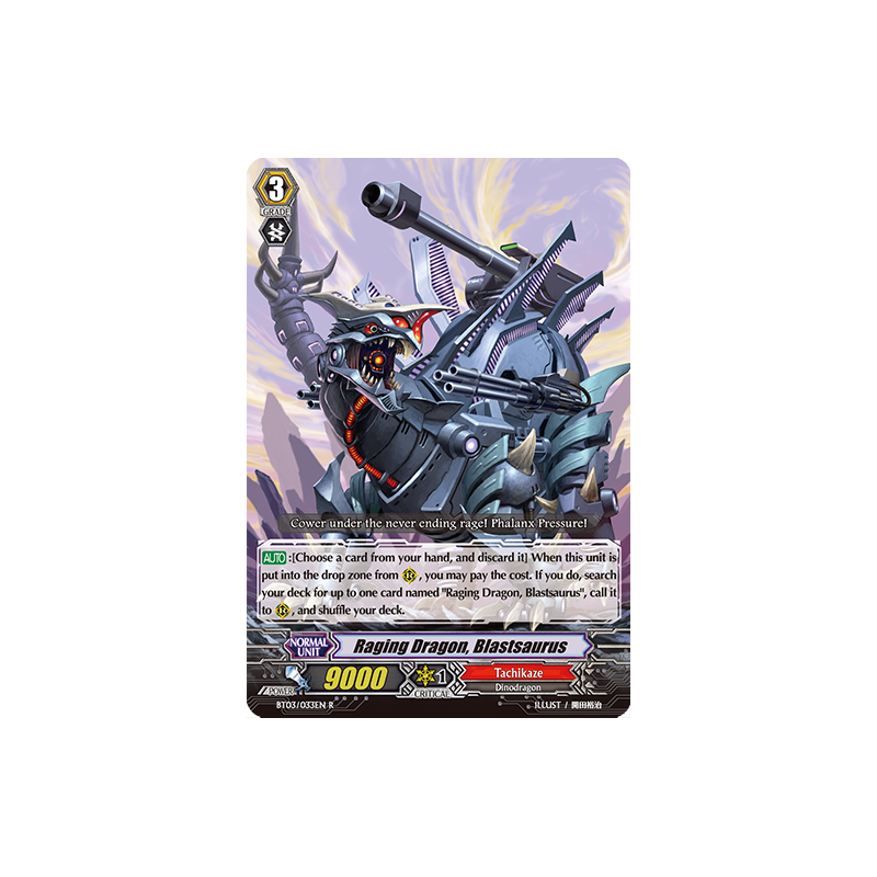 Vanguard_TCG_card_BT03_033EN_R_Raging_Dragon_Blastsaurus_Demonic_Lord_Invasion
