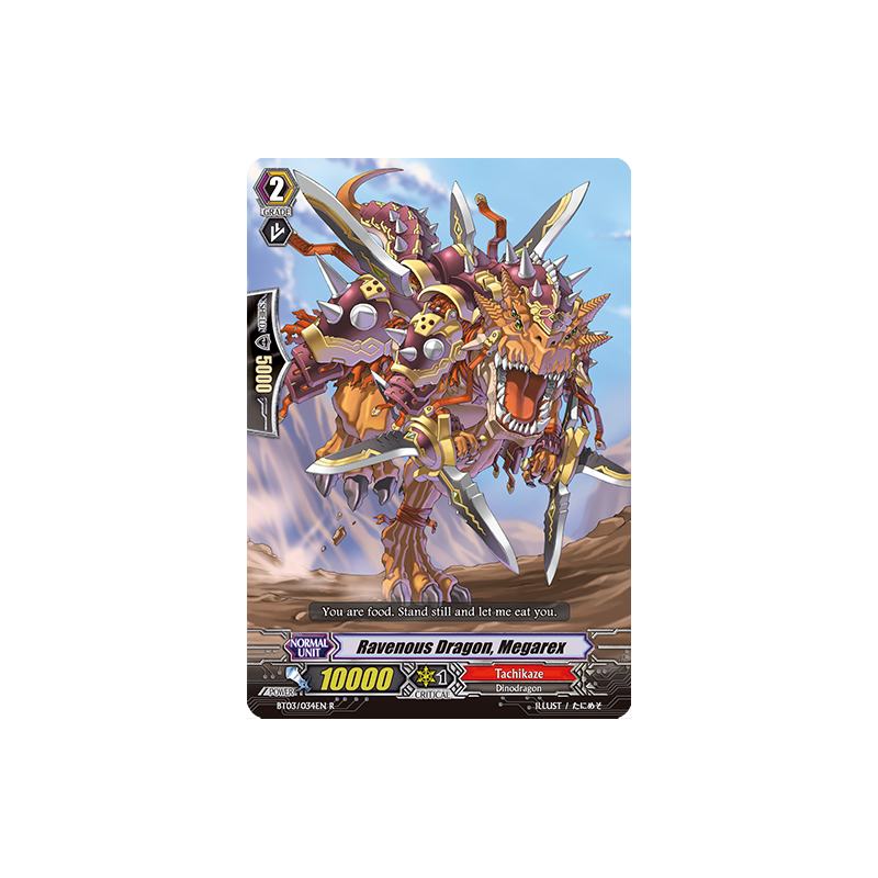 Vanguard_TCG_card_BT03_034EN_R_Ravenous_Dragon_Megarex_Demonic_Lord_Invasion